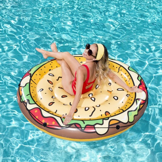 Luftmadrass oppblåsbar hamburger ø:158cm