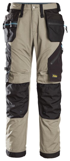 Snickers Workwear 6210 LiteWork Arbeidsbukse khaki/svart Khaki/Svart, Klær