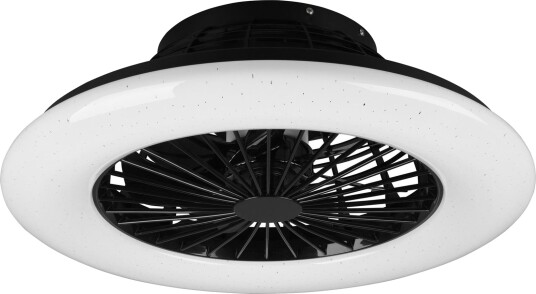 Trio Lighting Stralsund LED tak-/veggvifte matt svart starlight - Trio Lighting Stralsund LED tak-/veggvifte matt svart starlight -
