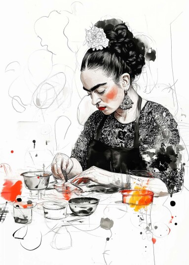 Plakat Frida Kahlo Kunstverk