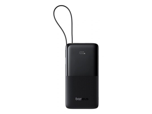 Baseus Powerbank Bipow 2 20000Mah 20W Med Usb-C-Kabel Svart