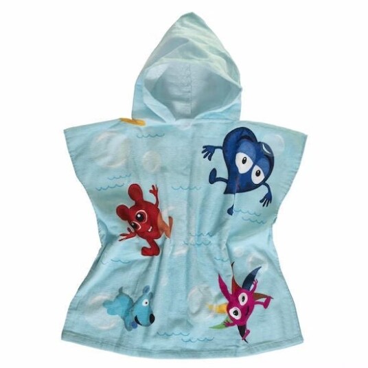 Babblarna Badeponcho Bobler Blå