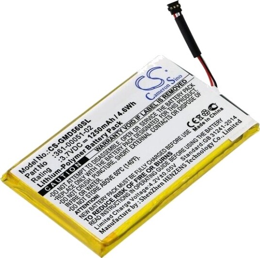 Cameron Sino Batteri For GPS Garmin Dezl 560LMT