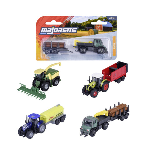 Majorette Lekebil Farm Trailer Assortert 7,5cm Majorette Lekebil Farm Trailer Assortert 7,5cm