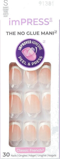 KISS imPRESS Nails Clasic French Model KISS imPRESS Nails Clasic French Model