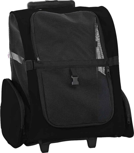 Dyrevogn 3-i-1-design svart 48x32x(57-106) cm oxfordstoff Dyrevogn 3-i-1-design svart 48x32x(57-106) cm oxfordstoff