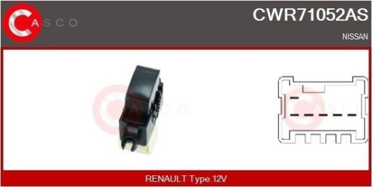 Bryter, vindusheis CASCO CWR71052AS