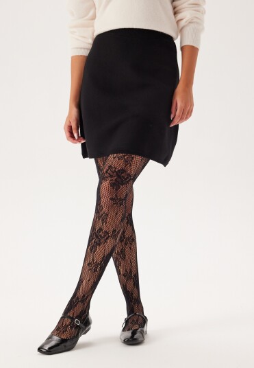 SELECTED FEMME Slfkamma Hw Short Knit Skirt Black XS