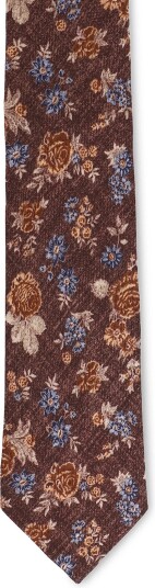 Oscar Jacobson Tie DARK MUD BROWN One Size Oscar Jacobson Tie DARK MUD BROWN One Size