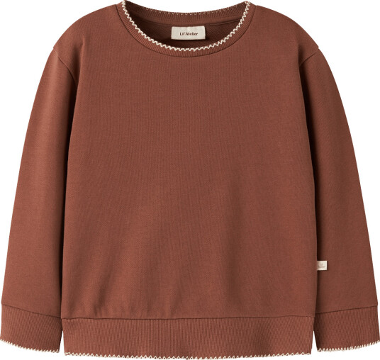 Lil"Atelier Nmfkilano Rik Ls Loose Sweat Lil Brown 110 Lil"Atelier Nmfkilano Rik Ls Loose Sweat Lil Brown 110