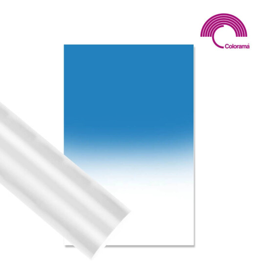 Colorama Colorgrad 110x170cm White/Blue Gradert PVC bakgrunn. Fra blå til hvit Colorama Colorgrad 110x170cm White/Blue Gradert PVC bakgrunn. Fra blå til hvit