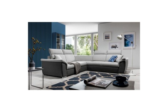 Hjørnesofa Eltap Federico 266x102x266 cm Sawana 21 Sawana 05 Grå Universell