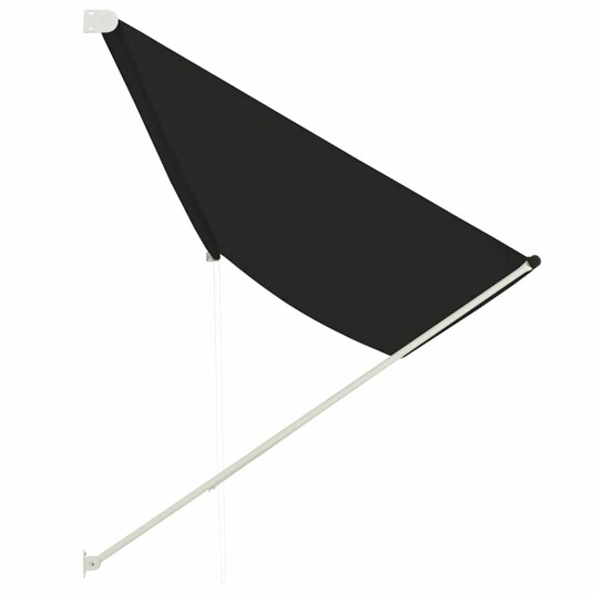 vidaXL Uttrekkbar markise 400x150 cm antrasitt