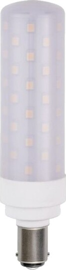 Spl BA15d 11,3cm / 8W dimbar LED rørpære 850lm opalglass 3000K Dimbar : Dimbar Kulør : Varm Spl BA15d 11,3cm / 8W dimbar LED rørpære 850lm opalglass 3000K Dimbar : Dimbar Kulør : Varm