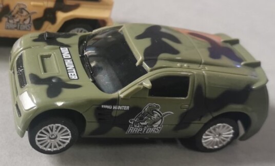 Jj Slot Dino Hunter Bil 1:43 Grøn Jj Slot Dino Hunter Bil 1:43 Grøn