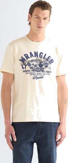 Wrangler Americana Tee Cream S