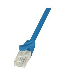 Logilink Koblingskabel Rj-45 Hann Til Rj-45 Hann 50 Cm Utp Cat 5E Blå