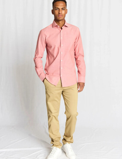 Bruun & Stengade Bs Reinkind Slim Fit Shirt Pink 44 Bruun & Stengade Bs Reinkind Slim Fit Shirt Pink 44