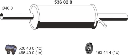 Bakre eksospotte ERNST 536028