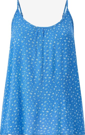 Zizzi Topp eRose S/L Blå