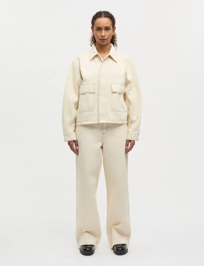 Mads Nørgaard Soil Denim Kargo Pants Cream 38 Mads Nørgaard Soil Denim Kargo Pants Cream 38