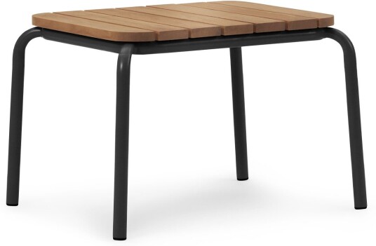 Normann Copenhagen Table 55 X 45 Cm Robinia   Black   Utendørs Småbord Og Sidebord   Simon Legald   Svart   Metall/tre