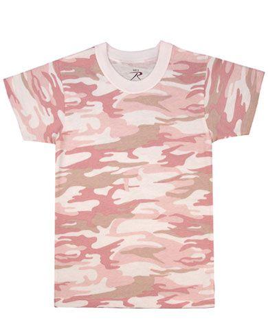 Rothco kamuflasje-T-skjorter for barn Pink