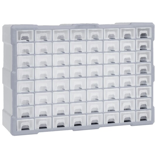 Sortimentskap Med 64 Skuffer 52x16x37,5cm Sortimentskap Med 64 Skuffer 52x16x37,5cm