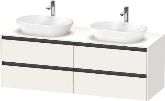 Duravit Ketho.2 Servantskap 4 Skuffer 1600x550 mm Dobbel Hvit Matt