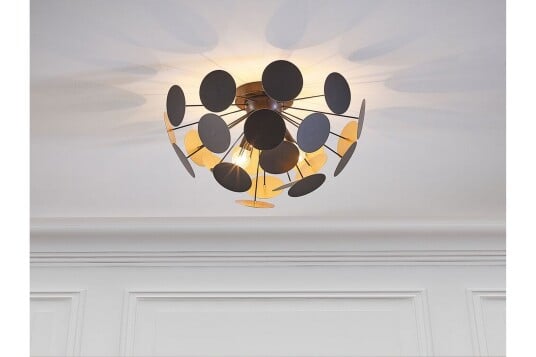 Plafond Damatria Svart / Gull