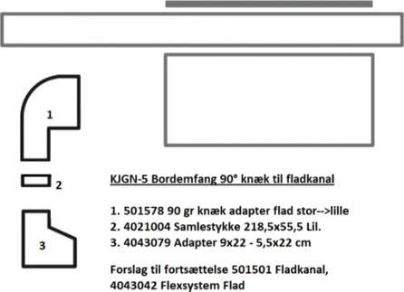 Jgnordic KJGN-5 Til Fladkanal Tilbehør Til Ventilatorer Jgnordic KJGN-5 Til Fladkanal Tilbehør Til Ventilatorer