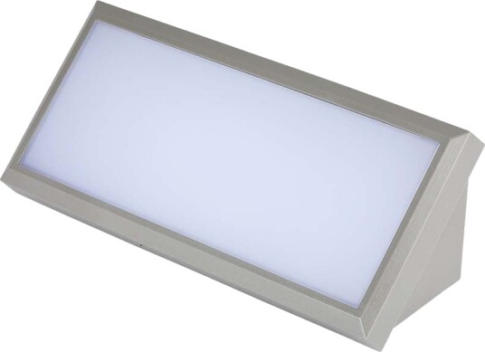 V Tac 12W utendørs vegglampe 1250lm IP65 grå 4200K 26,5cm bredde Kulør : Kald V Tac 12W utendørs vegglampe 1250lm IP65 grå 4200K 26,5cm bredde Kulør : Kald