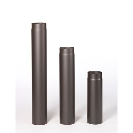 Tolmer Røkrør Ø150x500 Sort Lakk 2.0mm Varmebestandig Tolmer Røkrør Ø150x500 Sort Lakk 2.0mm Varmebestandig
