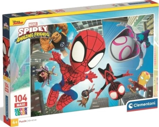 Clementoni Puslespill 104 Brikker Spidey and His Amazing Friends