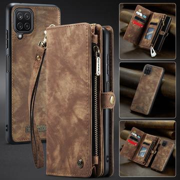 Samsung Galaxy A12 Caseme 2-i-1 Multifunksjonell Lommebok-deksel Brun