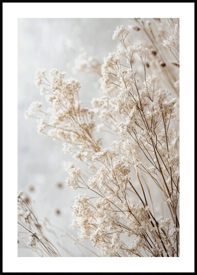 Soft Whispers of Dried Wildflowers in Light Tones Plakat Plakat / 100x150cm