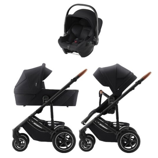 Britax Vognpakke Smile 5Z inkl. Baby-Safe Core Babybilstol Galaxy Black