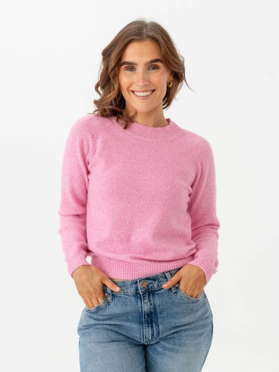 Vero Moda Doffy Long Sleeve O-Neck Blouse Rosa XS