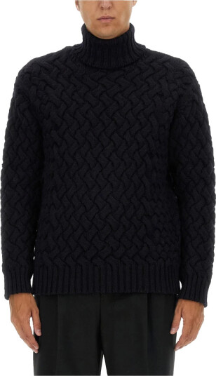 Dries Van Noten Herre Strikkevarer Blå M,