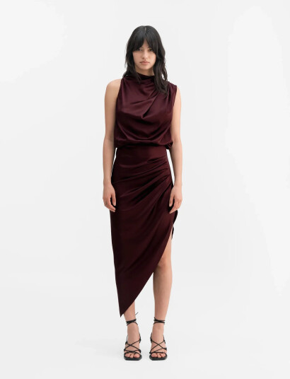 Ahlvar Gallery Tilda Dress Burgundy XS Ahlvar Gallery Tilda Dress Burgundy XS