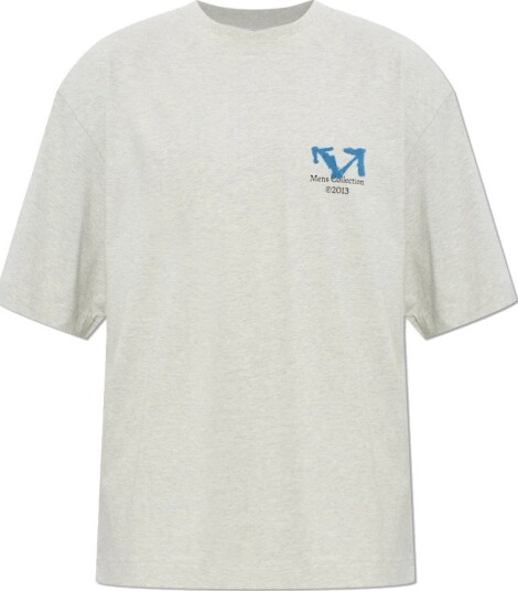 Off White, Herre, Topper, Grå, S,