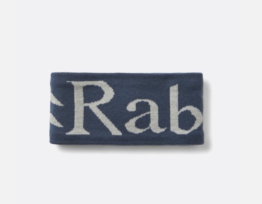 RAB Knitted logo Headband Tempest Blue/Light Zinc