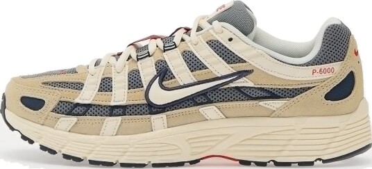 Joggesko Nike P 6000 Lt Khaki/ Pale Ivory Thunder Blue Cool Grey Univ Red EUR 42.5