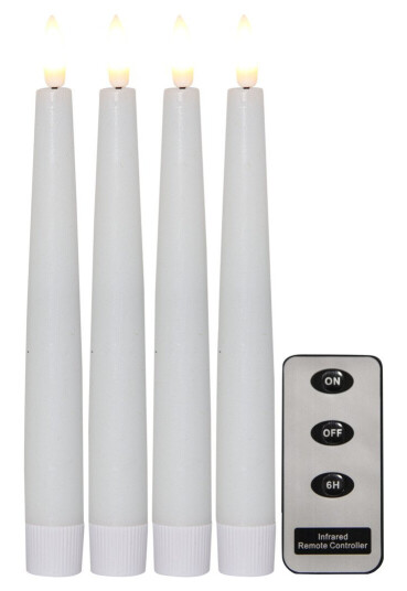 STAR TRADING LED-MIDDAGSLYS 4 STK HVIT 063-58
