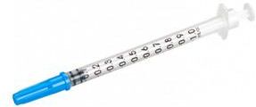 Vitrex Insulinsprøyte med pennekanyle 29 g x 1/2 steril 1 ml. 100 stk.