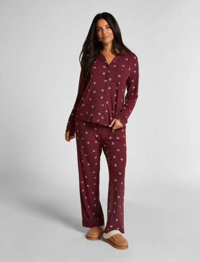 Hunkemöller Essential Jersey Pants Burgundy S Hunkemöller Essential Jersey Pants Burgundy S