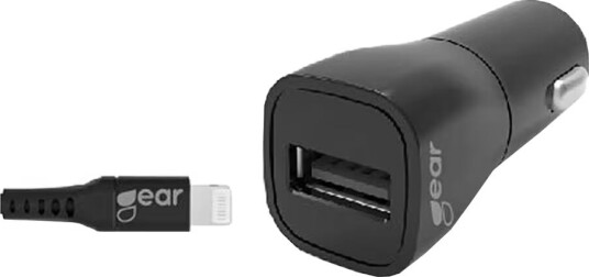 Gear by Carl Douglas USB Billader 12-24V med Lightning Kabel 2.4A Svart Gear by Carl Douglas USB Billader 12-24V med Lightning Kabel 2.4A Svart