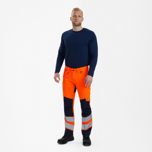 Engel Safety bukse Oransje/Blått blekk SEW-2544-314-10165 K100