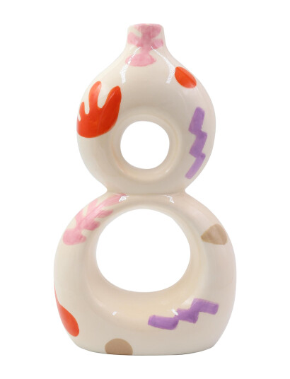 Que Rico Vase - Carlota - Funky Fiesta - Multi/patterned - 29.5 CM Que Rico Vase - Carlota - Funky Fiesta - Multi/patterned - 29.5 CM