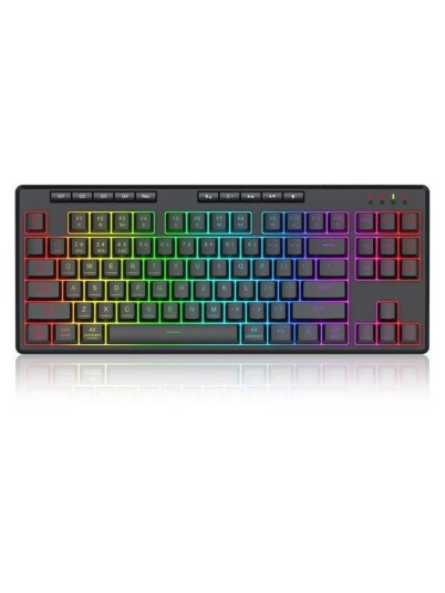 REDRAGON K516RGB PRO SHIVA PRO 87 keyboard Gamingtastatur Engelsk USA Svart REDRAGON K516RGB PRO SHIVA PRO 87 keyboard Gamingtastatur Engelsk USA Svart